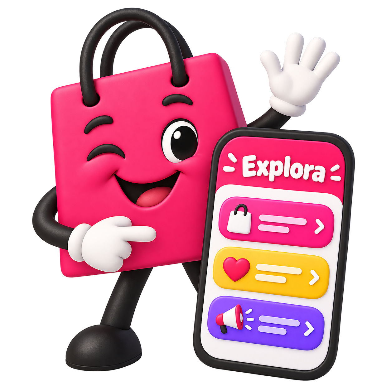 Busky invitándote a explorar